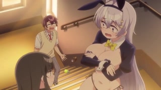 Weak Teacher 3 (ecchi anime) - Busty teacher wears bunny outfit